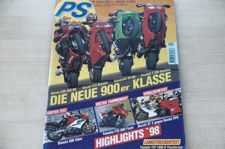 Deckblatt PS Sport Motorrad (01/1998)